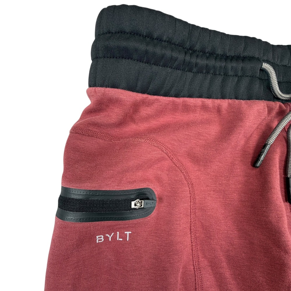 BYLT Premium Jogger Mens Medium Maroon Black Everyday Athletic Pants PREM JOG - Picture 1 of 11